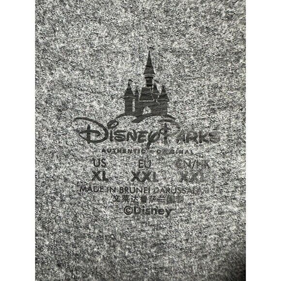 Disney Parks Disney World Mickey Mouse Santa Gray Long Sleeve‎ Shirt Christmas - Picture 3 of 6